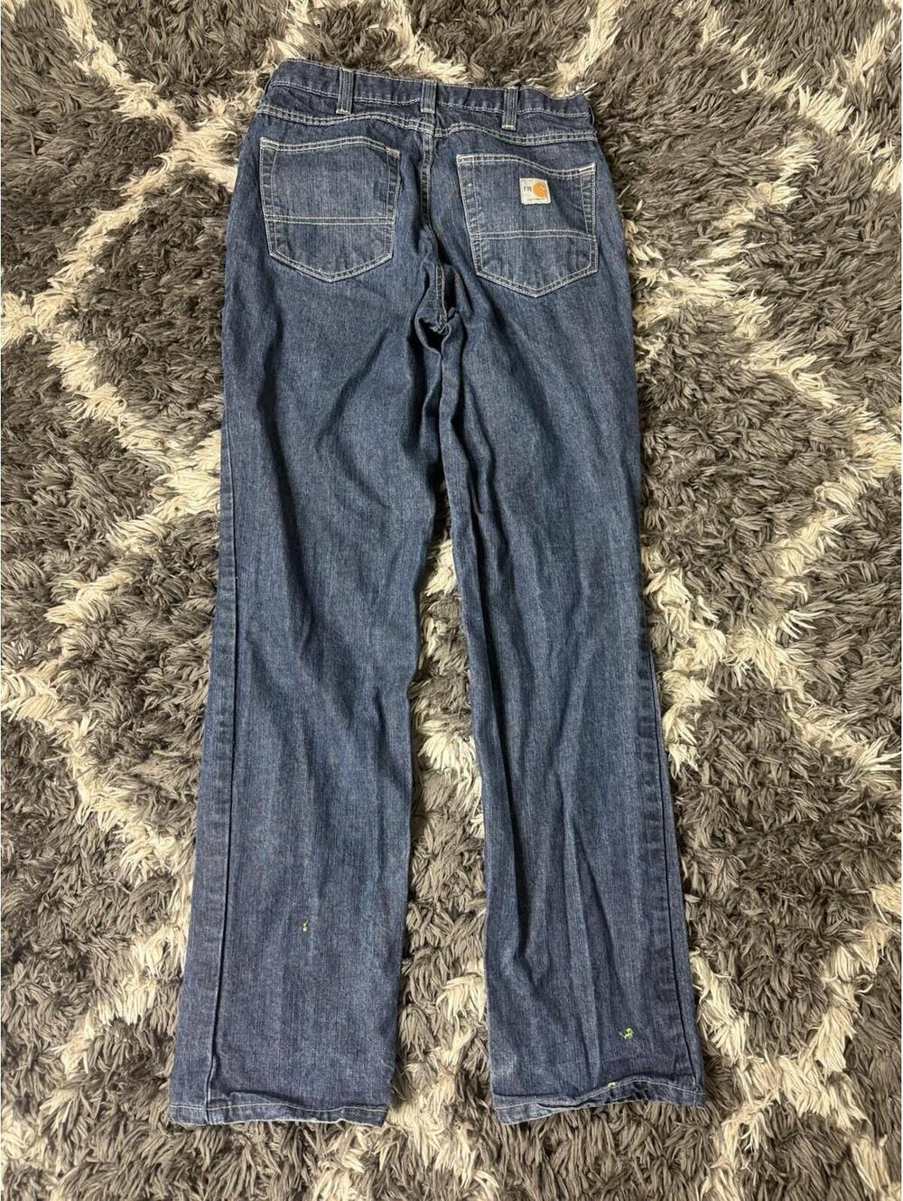 Carhartt FR Flame Resistant Jeans Mens 30x34 Denim Work Wear Pants NFPA 70E